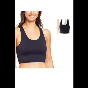 Uncover Women's 2-pack Seamless Bralette Black/Beige -